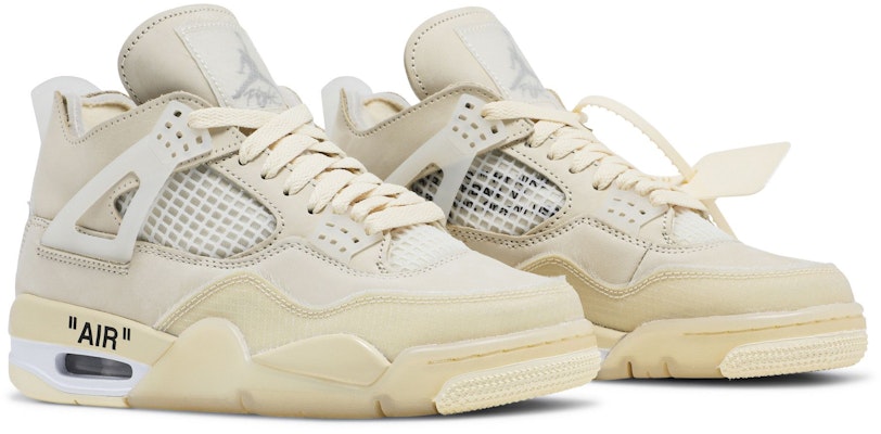 (W) Off-White x Air Jordan 4 SP 'Sail' Zapatillas Mujer edición especial. CV9388-100 1