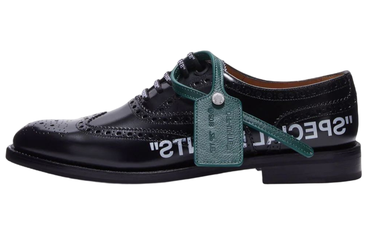 (Women) Off-White x Church's Burwood 'Vintage Brogue Black' OWIF008T22LEA0011001