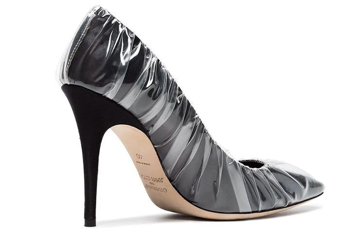 (W) Off-White Jimmy Choo Pumps Transparent 'Black' 圖 3