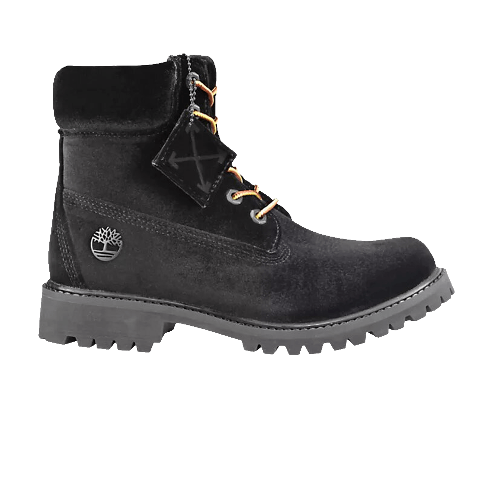 off white timberland black velvet