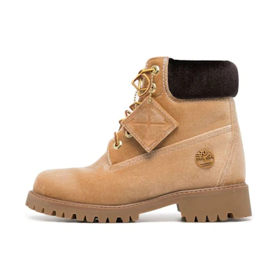 (W) Off-White Timberland Ankle Boots 'Brown Velvet'
