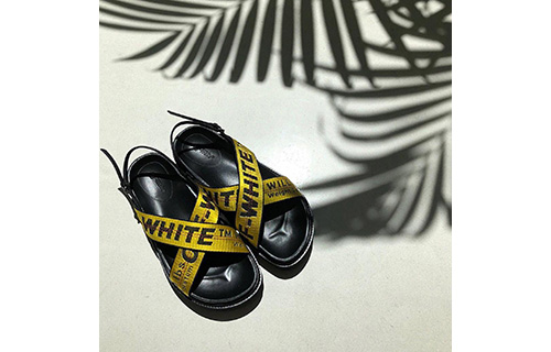 (W) Off-White Yellow Slippers 圖 4