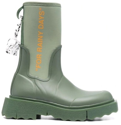 OFF-WHITE 橡膠雨靴 女款 綠色 Buy OFF-WHITE 橡膠雨靴 女款 綠色