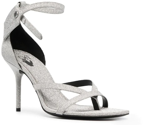 (Women) Off-White Zip-Tie Sequin Sandals 'Silver Glitter' OWIH028F22LEA0027272 Order (Women) Off-White Zip-Tie Sequin Sandals 'Silver Glitter' OWIH028F22LEA0027272