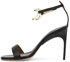 (Women) Off-White 'Black Leather Buckle Stiletto Sandals' OWIH045S23LEA0011076 (Women) Off-White 'Black Leather Buckle Stiletto Sandals' OWIH045S23LEA0011076