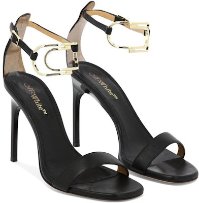 (W) Off-White 'Sandalias de Tacón Aguja de Cuero Negro con Hebilla' OWIH045S23LEA0011076 Lookbook (W) Off-White 'Sandalias de Tacón Aguja de Cuero Negro con Hebilla' OWIH045S23LEA0011076