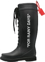 (Women) Off-White 'Black Zip Tie Rainboot' OWIE006R21PLA0011001 (Women) Off-White 'Black Zip Tie Rainboot' OWIE006R21PLA0011001