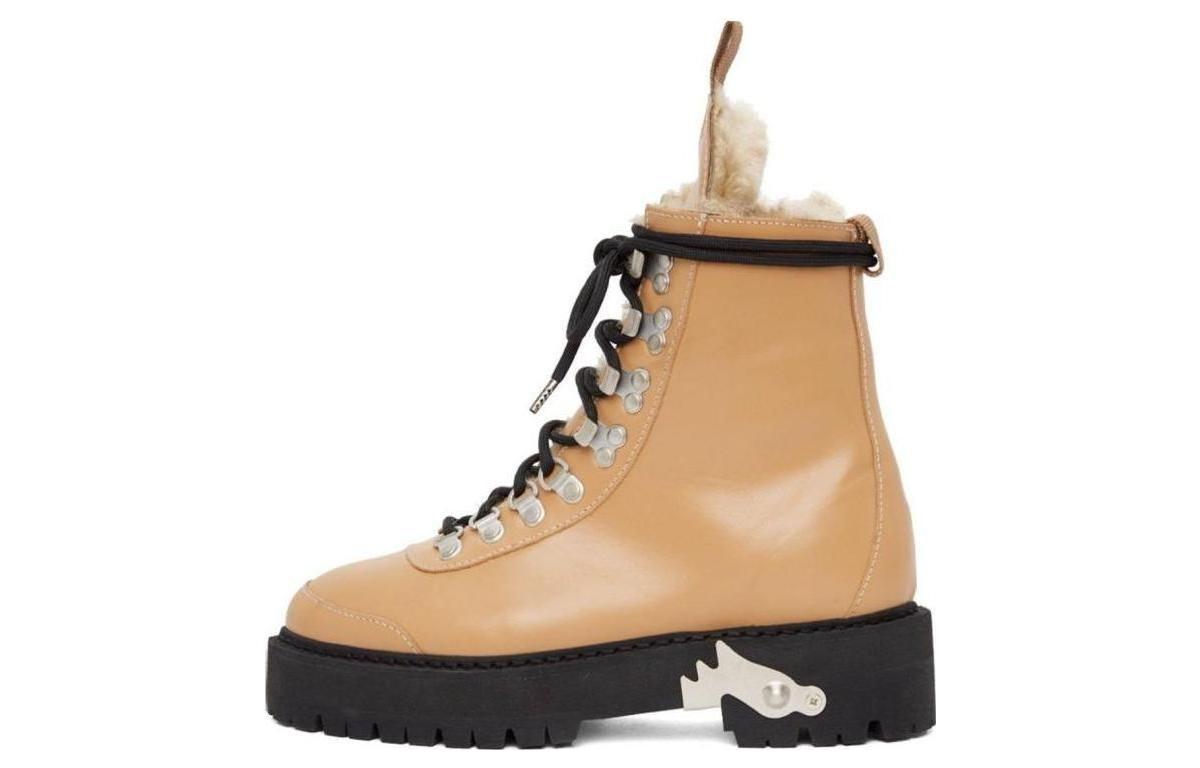 (W) Off-White Ankle Boot 'Yellow Leather CMFT'
