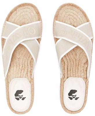 (W) オフホワイト クロスストラップ サンダル (ベージュ) OWIB011S22FAB0016101 Shop (W) オフホワイト クロスストラップ サンダル (ベージュ) OWIB011S22FAB0016101
