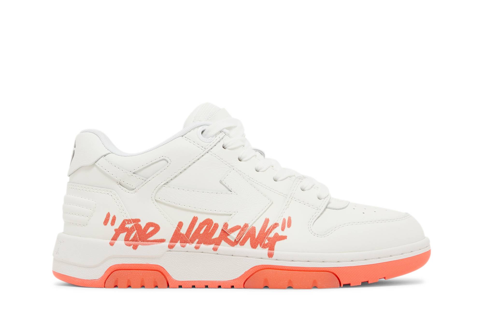 (W) Off-White Out of Office 'For Walking - White Orange'