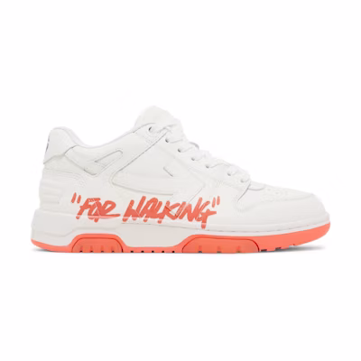 (W) Off-White Out of Office 'For Walking - White Orange'