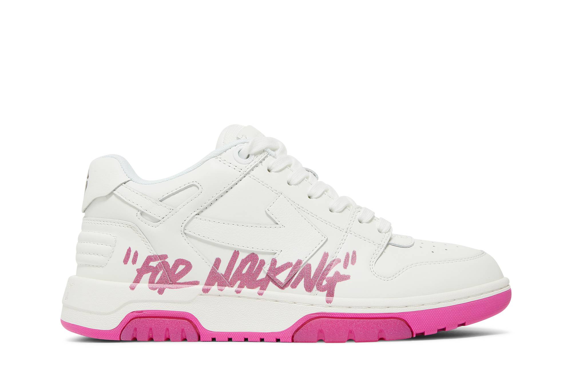 (W) Off-White Out of Office 'For Walking - White Fuchsia'