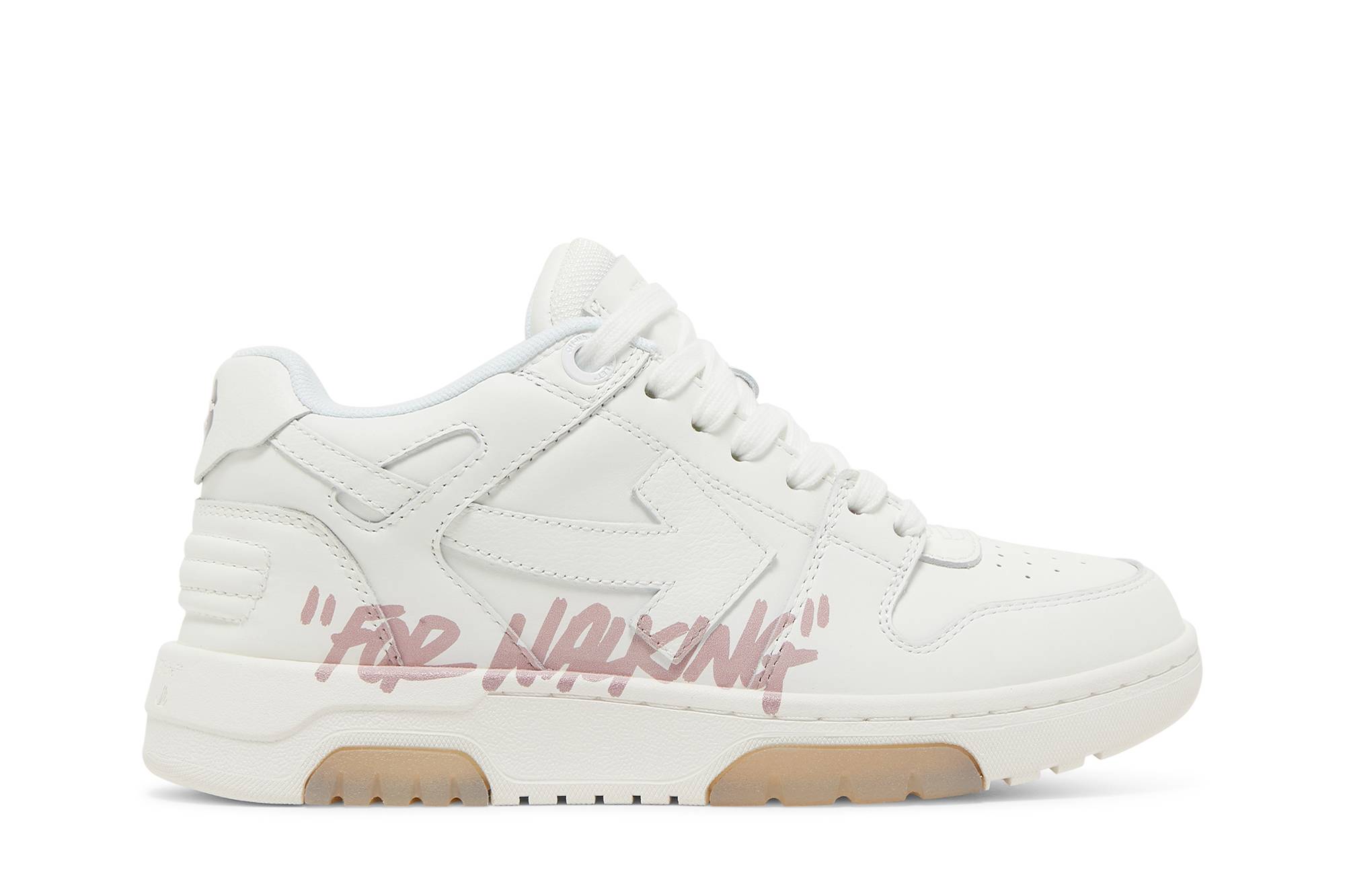 (Women) Off-White Out of Office 'For Walking - White Pink' OWIA259S22LEA005-0130