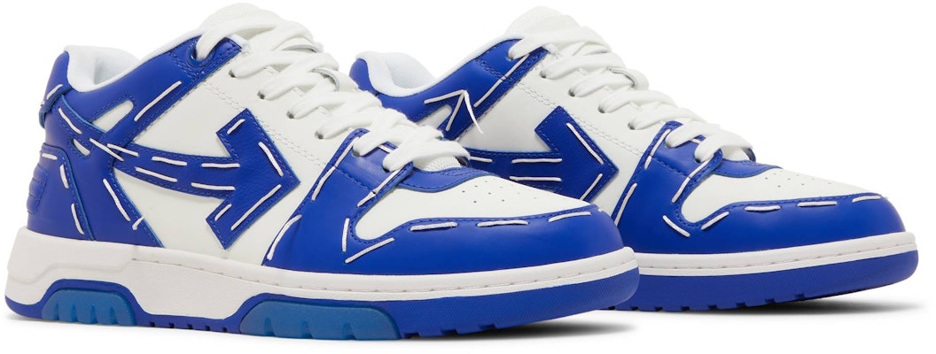 OFF-WHITE Sartorial 皮革 低幫繫帶 時尚板鞋 女款 藍紫 Cheap OFF-WHITE Sartorial 皮革 低幫繫帶 時尚板鞋 女款 藍紫