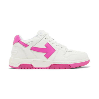 (W) Off-White Out of Office 'White Fuchsia'