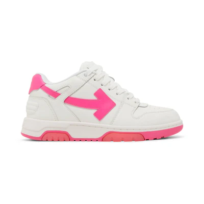 (W) Off-White Out of Office 'White Fuchsia'