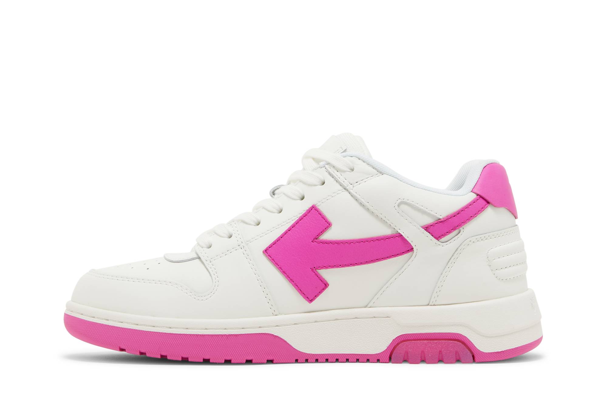 Lookbook OFF-WHITE Out Of Office 低幫系帶 時尚板鞋 女款 白粉色