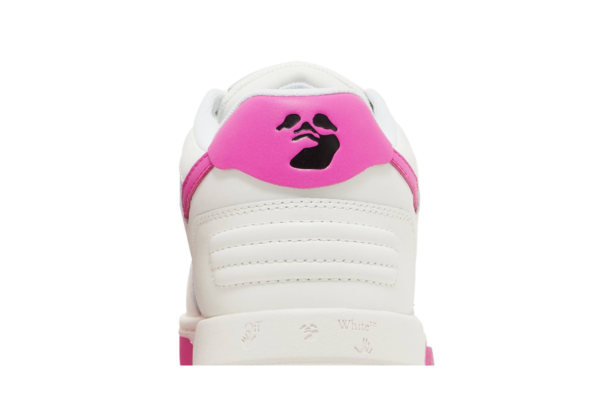 Sizing OFF-WHITE Out Of Office 低幫系帶 時尚板鞋 女款 白粉色