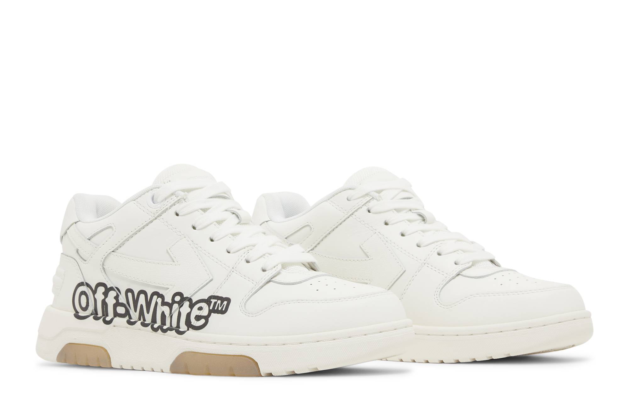 Cheap (W) Off-White Out of Office 白色胶底篮球鞋 OWIA259S22LEA006-0110