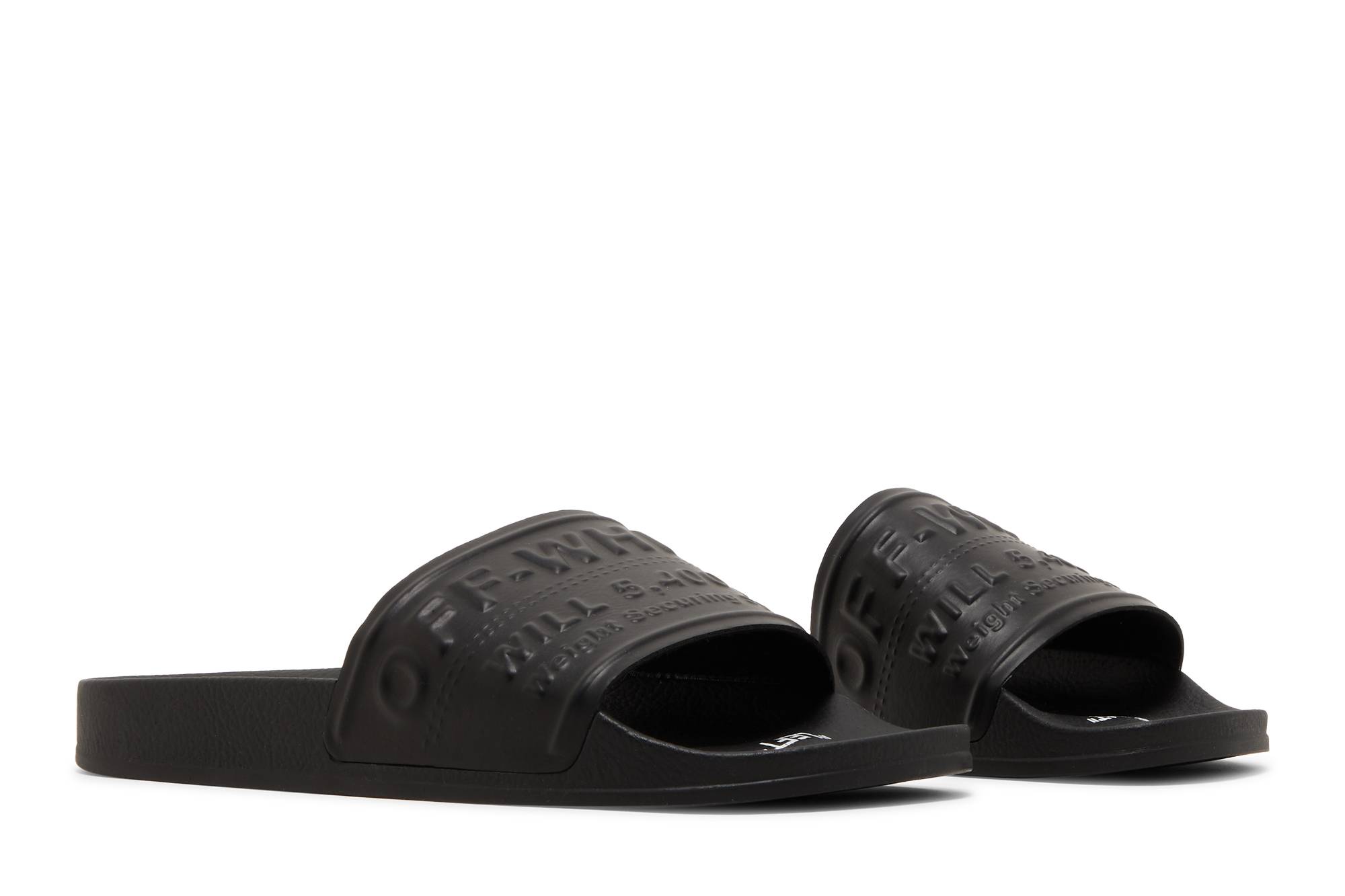(W) Off-White Pool Sliders 'Black' 圖 8