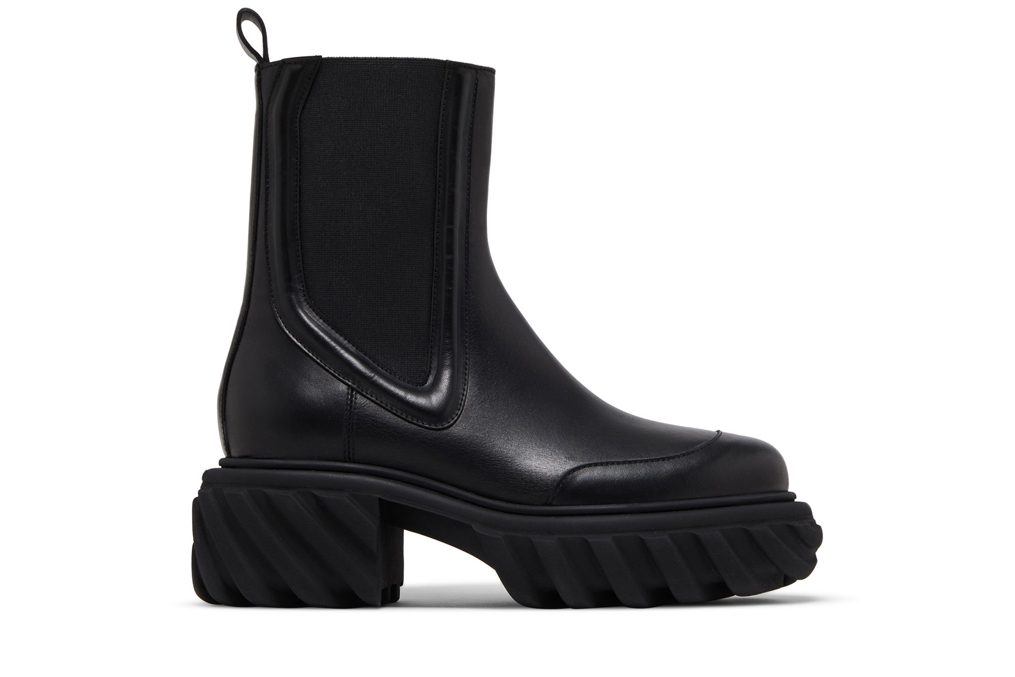 (W) Off-White Tractor Motor Chelsea Boot 'Black'