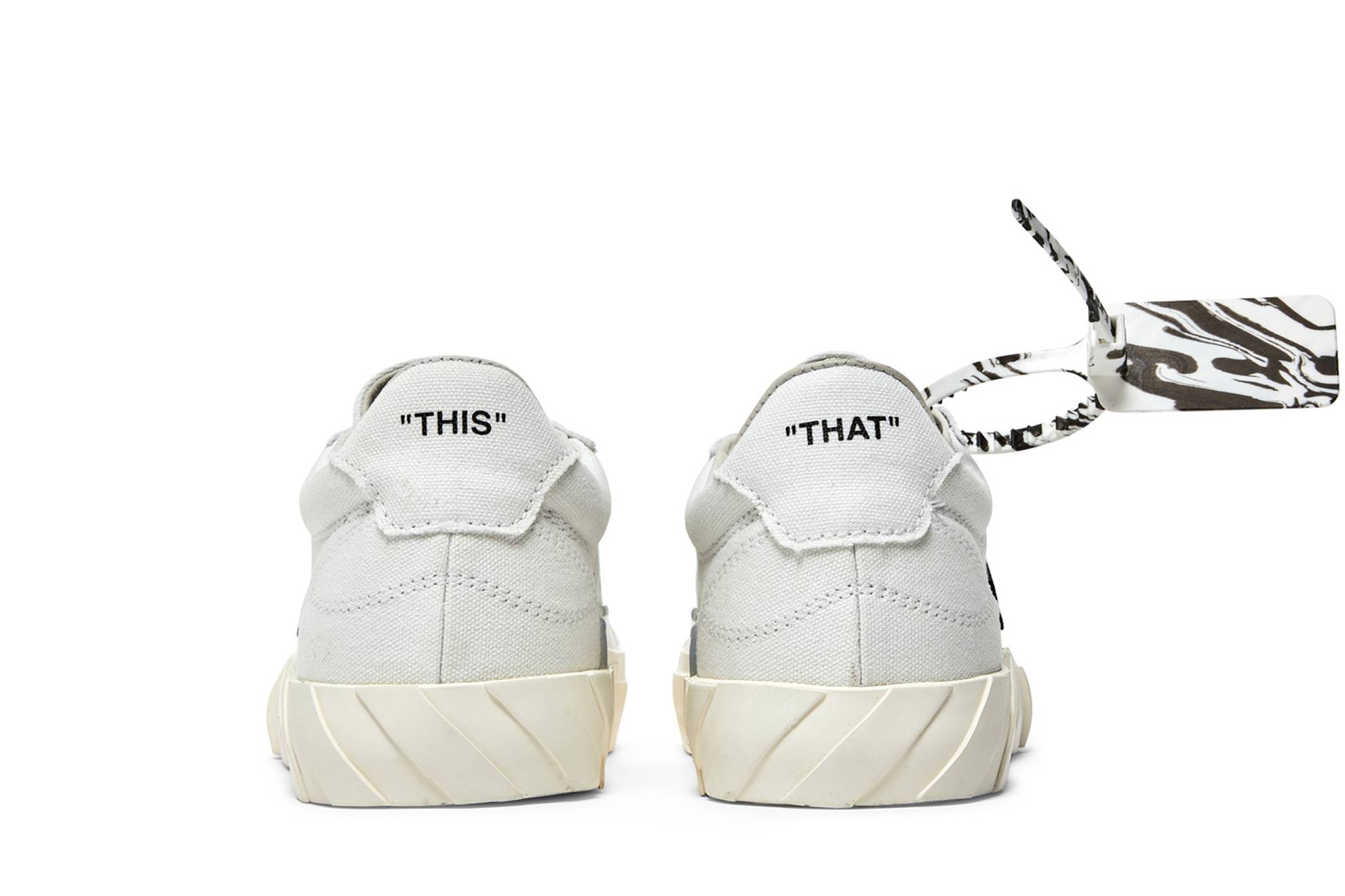 (W) Off-White Vulc Eco Sneaker 'White Black' 圖 6