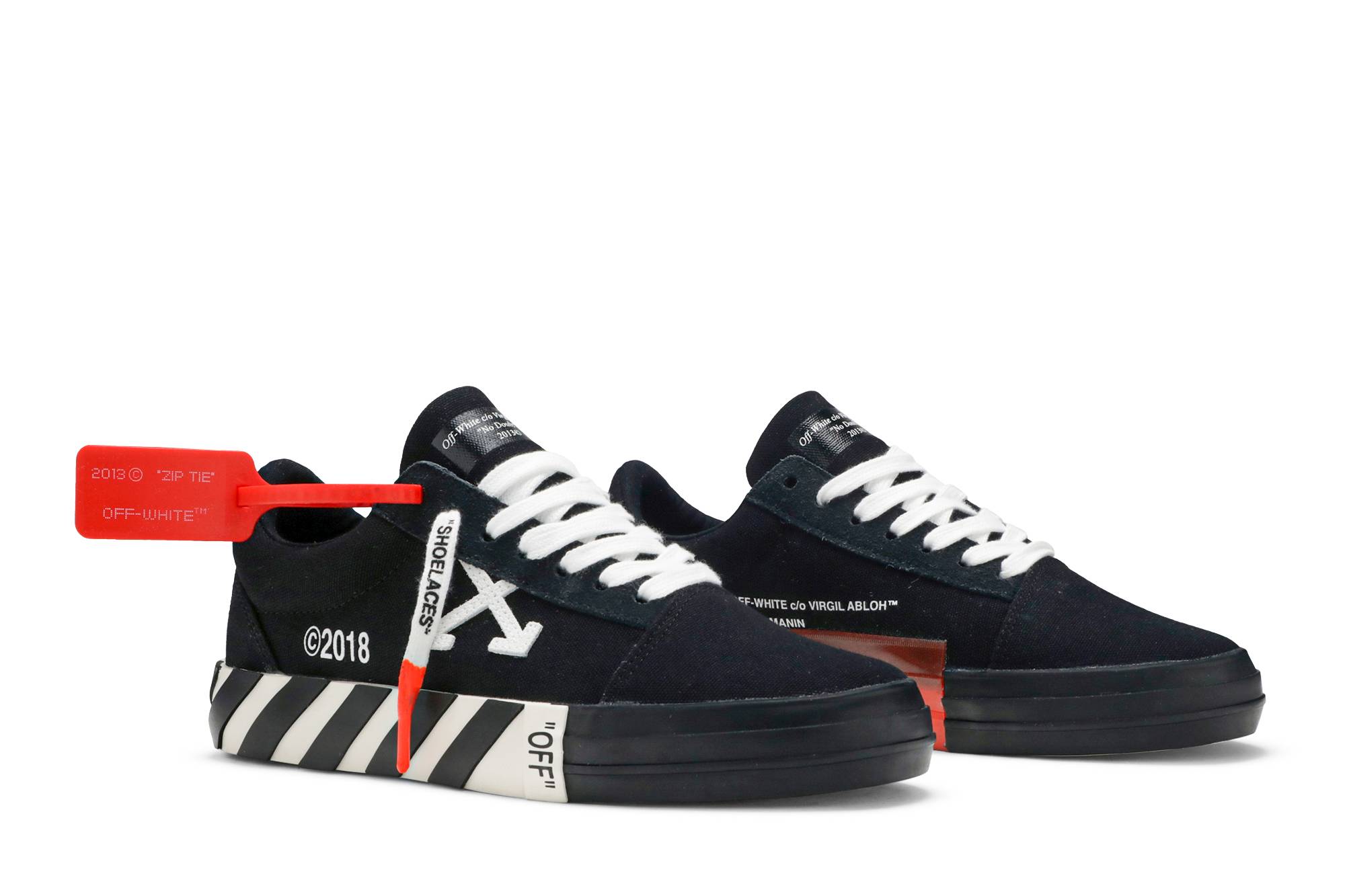 Cheap (W) Off-White Vulc Low Top 'Negro' OWIA146R19800016-1000