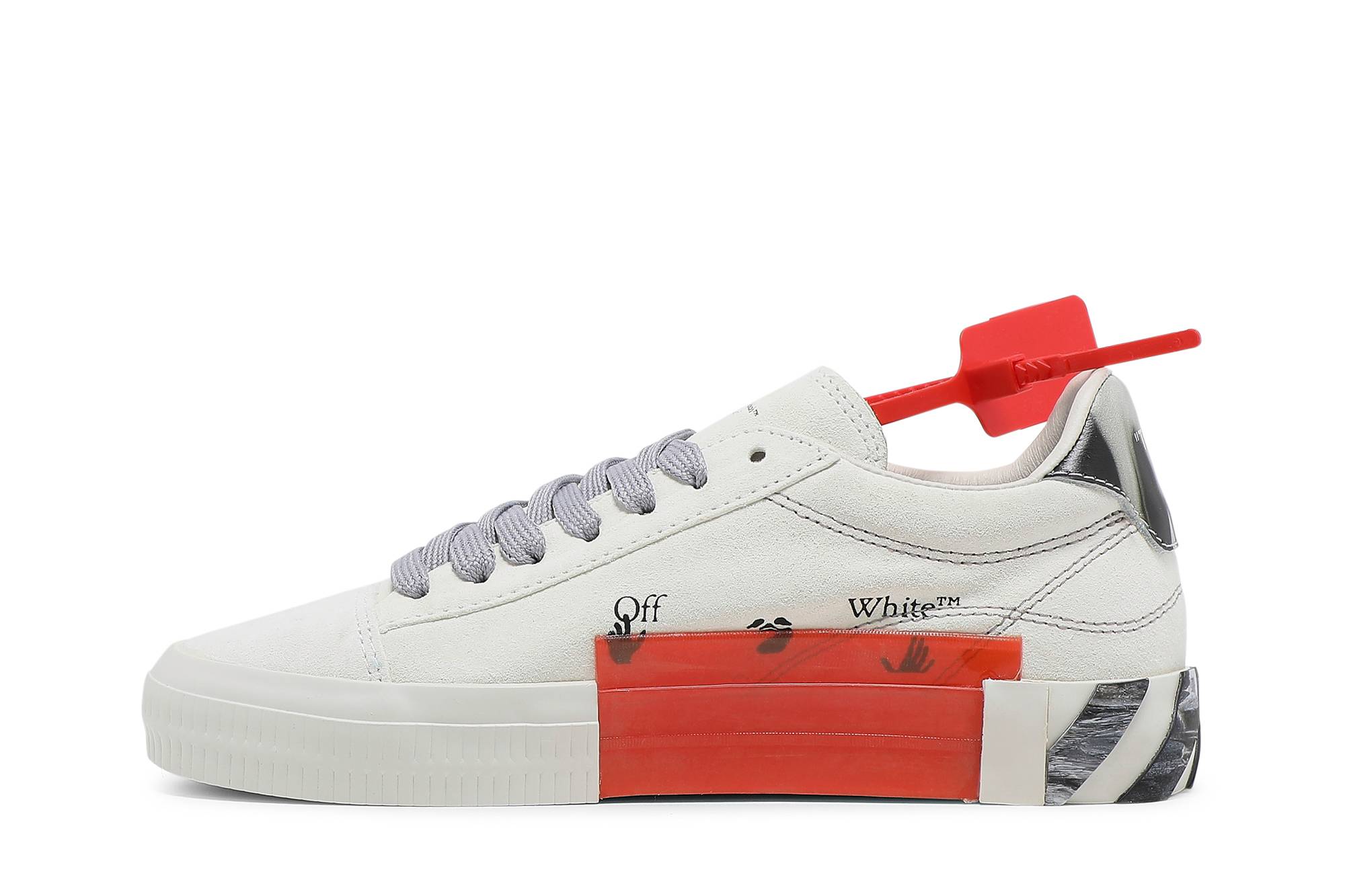 (W) Off-White Vulc Sneaker 'White Black' 圖 3
