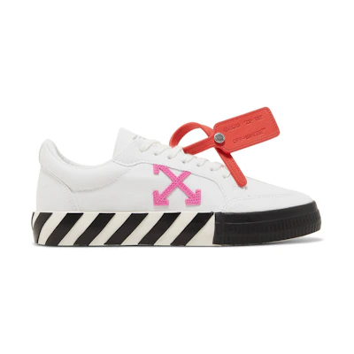 (W) Off-White Vulc Sneaker 'White Black Fuchsia'