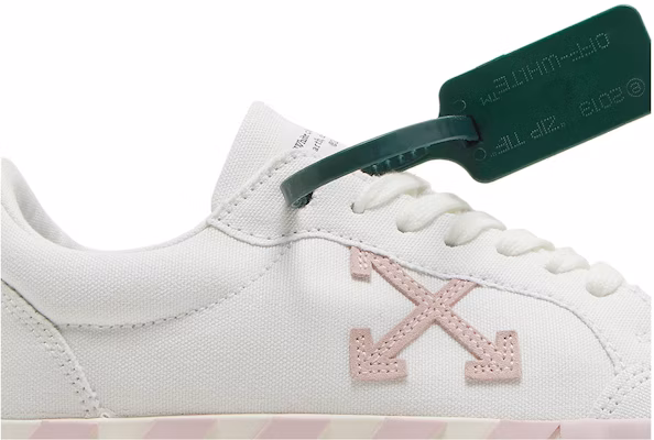 OFF-WHITE 棉布系帶時尚板鞋 女款 粉白 Order OFF-WHITE 棉布系帶時尚板鞋 女款 粉白