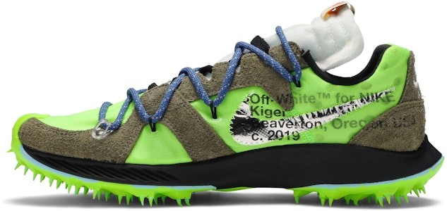 (W) Off-White x 耐克 Air Zoom Terra Kiger 5 '运动员进展 - 电绿' 运动鞋 CD8179-300 Lookbook (W) Off-White x 耐克 Air Zoom Terra Kiger 5 '运动员进展 - 电绿' 运动鞋 CD8179-300