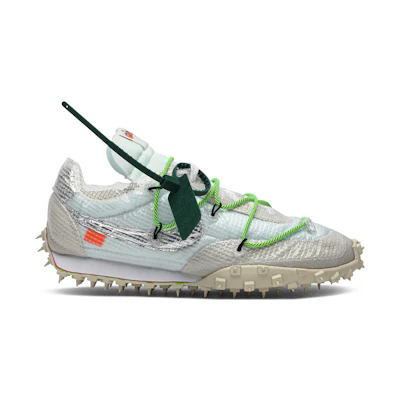 (W) Off-White Nike Waffle Racer 'Electric Green'