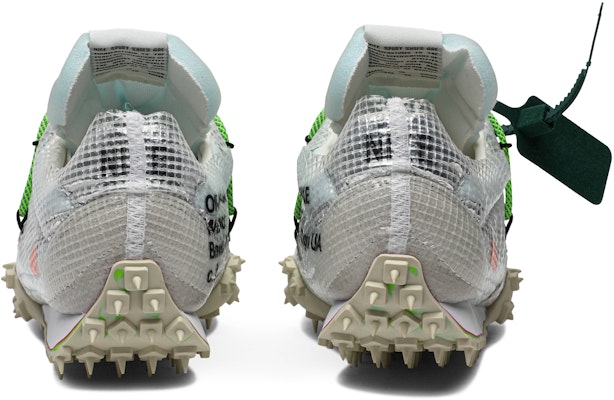 (W) Off-White x Nike Waffle Racer 'Verde Eléctrico' CD8180-100 Details for (W) Off-White x Nike Waffle Racer 'Verde Eléctrico' CD8180-100