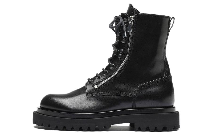 (Women) Officine Creative Ankle Boot 'Black Zip Round Toe' OCDULTA003FIOL51000