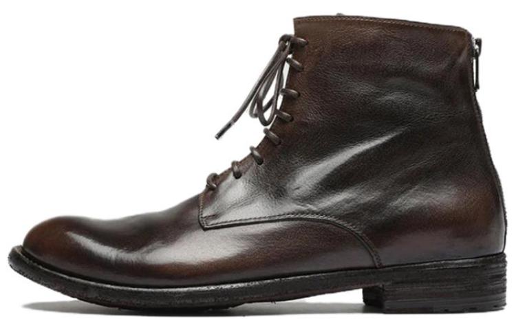 (Women) Officine Creative Ankle Boot 'Brown Leather Round Toe' OCDLEXI123IGN18D222