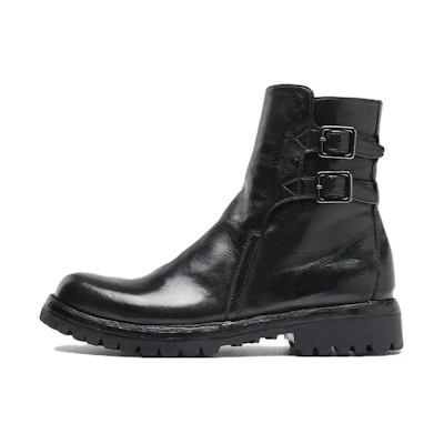 (W) Officine Creative Ankle Boot 'Obscure Black Leather'