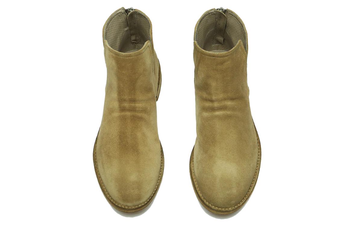 Shop (W) 오피치네 크리에이티브 벨벳 브라운 앵클부츠 OCDLINZ002LIGC1E276