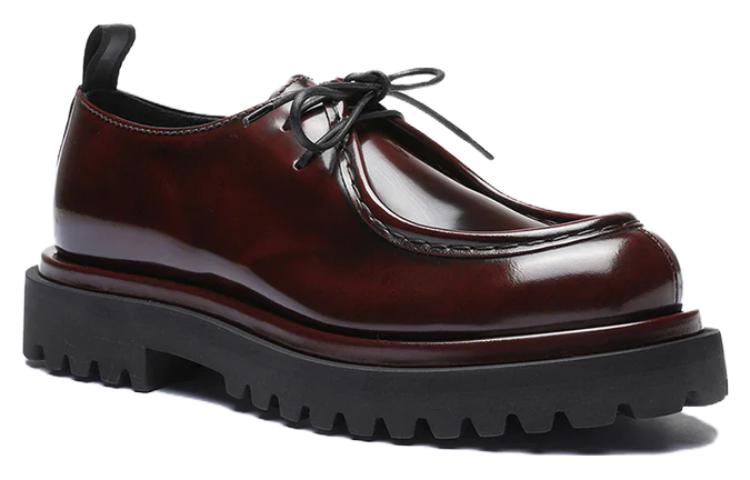 Order Officine Creative 皮革 簡約小眾圓頭 女士休閒單鞋 女款 酒紅色