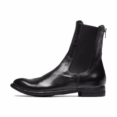 (W) Officine Creative Chelsea Boot 'Black Leather'