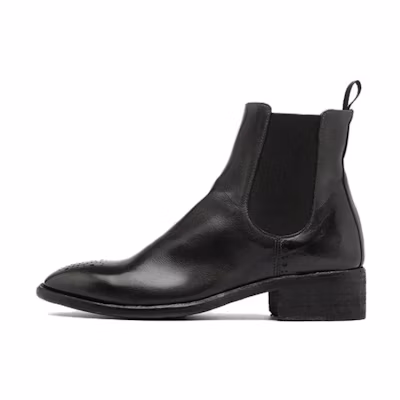 (W) Officine Creative Chelsea Boot 'Black Leather'