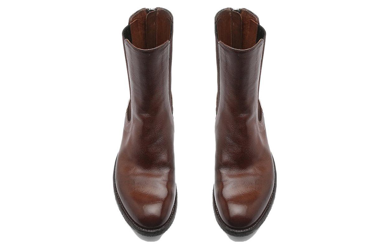 Lookbook Officine Creative 皮革 圓頭 短筒 切爾西靴 女款 棕色