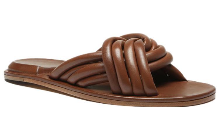 (W) Officine Creative Cybille 'Brown Leather Slides' 圖 2