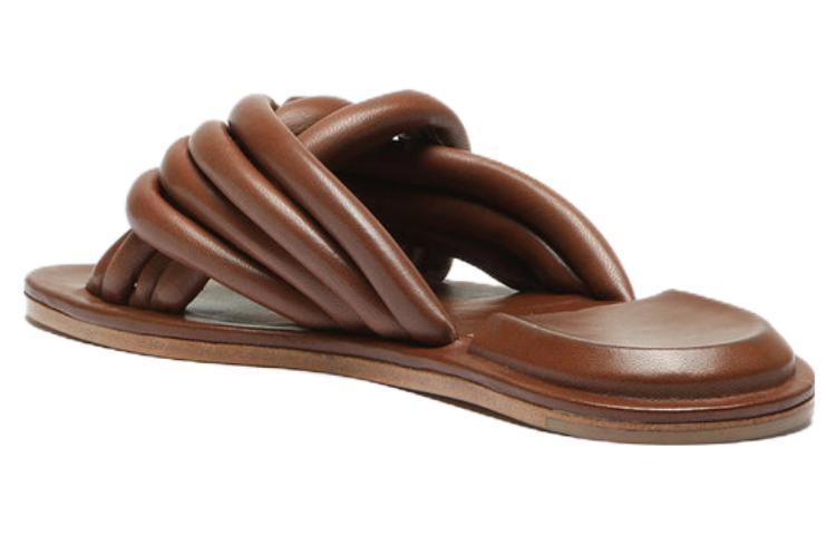 (W) Officine Creative Cybille 'Brown Leather Slides' 圖 4