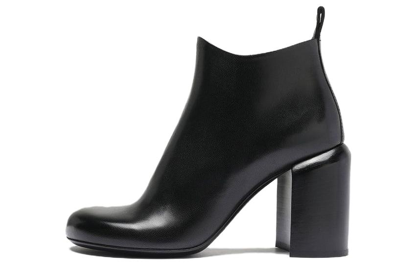 (Women) Officine Creative Esther 'Black Leather Ankle Boots' OCDESTH001GUAN21000