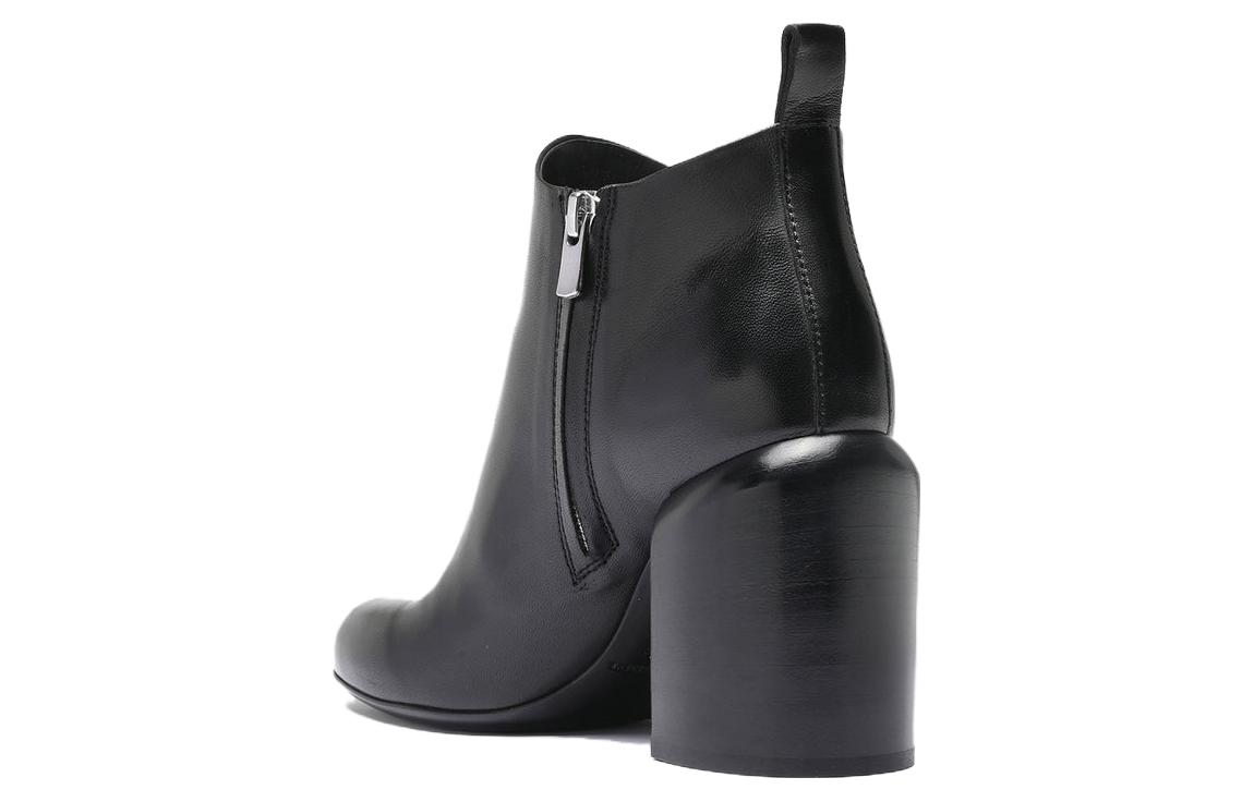 Shop (W) Officine Creative Esther 黑色真皮短靴 OCDESTH001GUAN21000