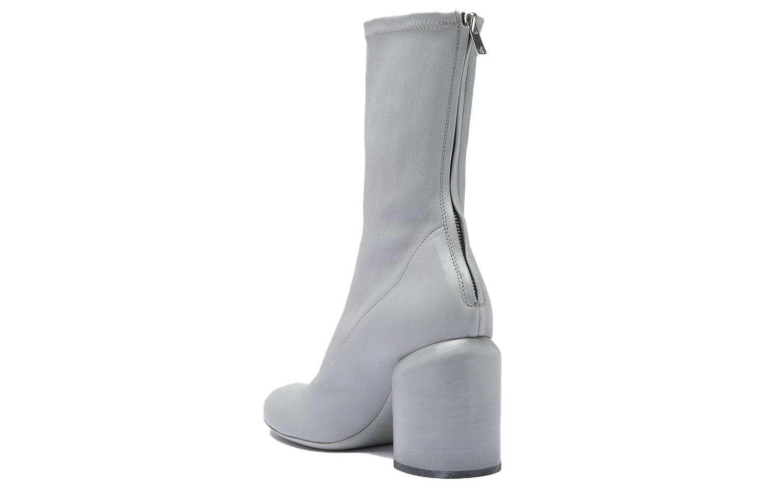 (W) Officine Creative Esther 'Grey Zip Round-Toe Heeled Ankle Boot' 圖 4
