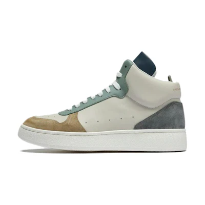 (W) Officine Creative High-Top Fashion Sneakers 'White Leather Round Toe'