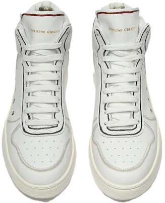 (Women) Officine Creative High-Top Sneaker 'White Leather' OCDXLMO113FLO24U514 Shop (Women) Officine Creative High-Top Sneaker 'White Leather' OCDXLMO113FLO24U514