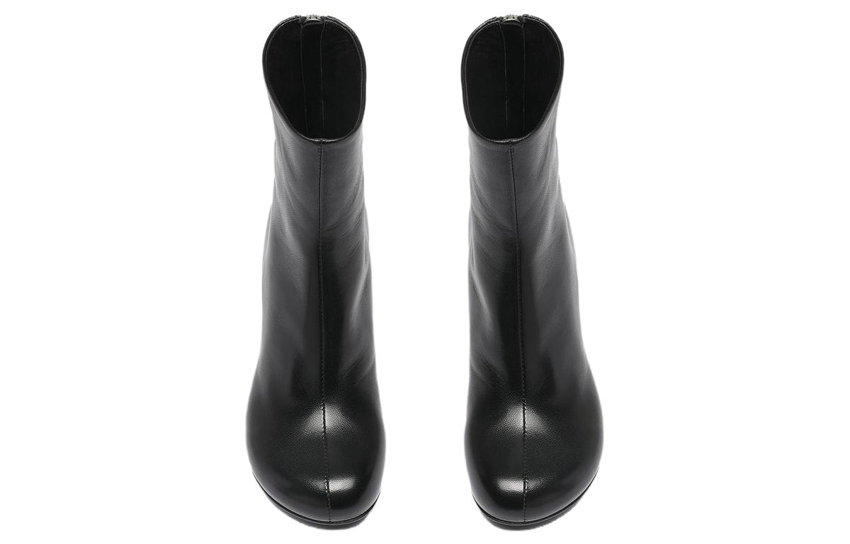 Lookbook (W) Officine Creative黑色皮革休闲粗跟短靴 OCDETHE004GUAN21000