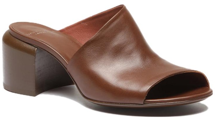(W) Officine Creative 棕色舒适真皮高跟拖鞋 OCDETHE007BUNAPG202 Order (W) Officine Creative 棕色舒适真皮高跟拖鞋 OCDETHE007BUNAPG202